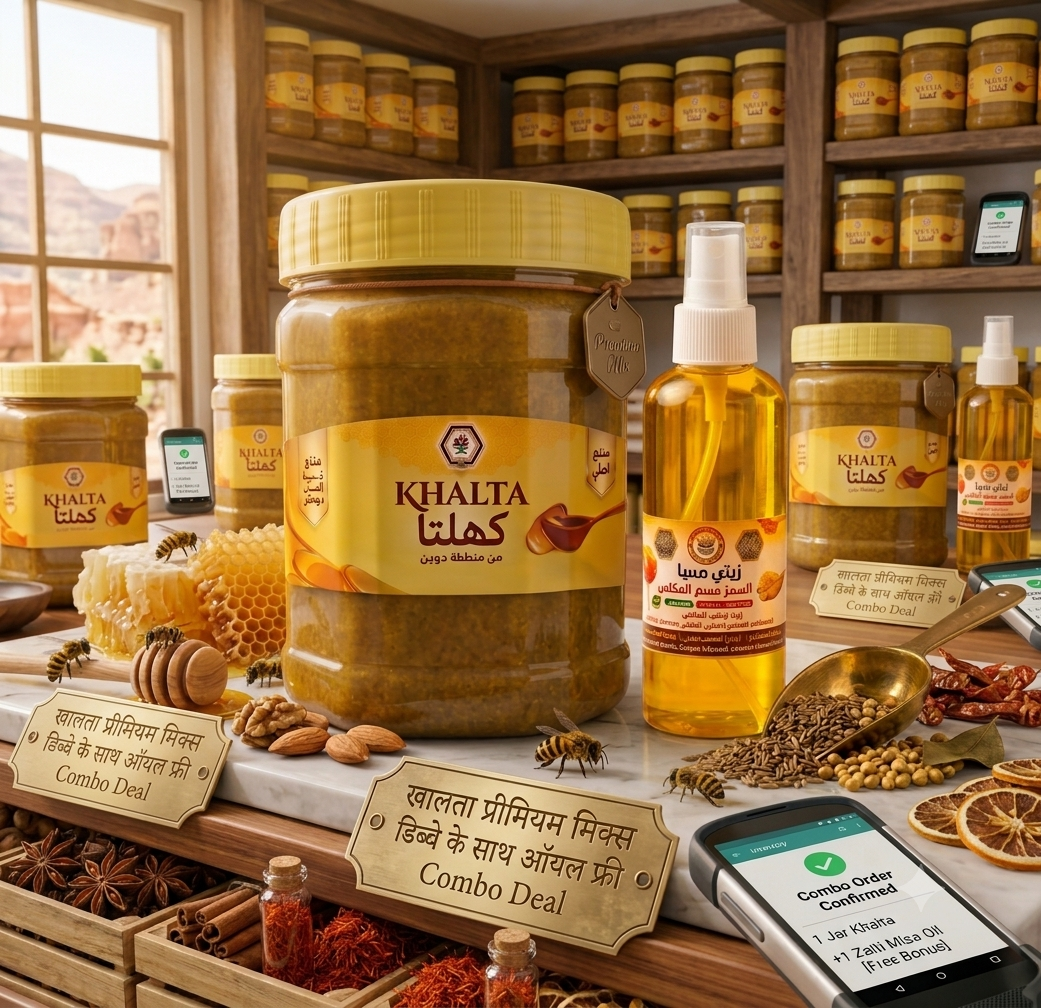 Sabaland Yemeni Honey Khalta & Oil Combo Pack